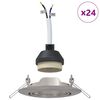 vidaXL Spotlight 24 pcs Silber 9 x 9 x 2,5 cm Metall