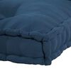 vidaXL Pallet Sofa Kissen 2 pcs Indigo 120 x 80 x 38 cm Stoff