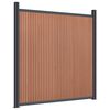 vidaXL Zaunelement Braun 353x186 cm WPC