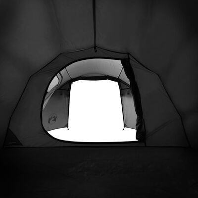 vidaXL Tunnel-Campingzelt 3 Personen Weiß Dunkel Wasserdicht
