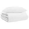 vidaXL Winterbettdecke mit Kissen 2 stk. Wei&szlig; Daunenfeder
