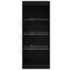 vidaXL LED-Sideboard Schwarz Eichen-Optik 41 x 37 x 100 cm