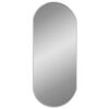 vidaXL Wandspiegel Silbern 70x30 cm Oval