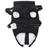vidaXL Hundemantel mit Geschirr Schwarz S Fleece und Polyester