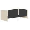 vidaXL Tagesbett mit Matratze USB Creme Samt 90x200 cm