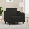 vidaXL Sofasessel Schwarz 60 cm Stoff