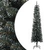 vidaXL K&uuml;nstlicher Weihnachtsbaum mit St&auml;nder Schlank Gr&uuml;n 180 cm PVC