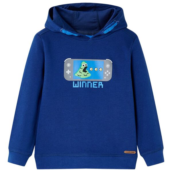 Kinder-Kapuzenpullover Dunkelblau 104