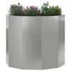 vidaXL Pflanzk&uuml;bel Silber 60 x 60 x 50 cm Verzinkter Stahl