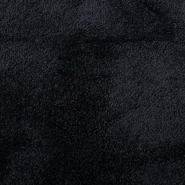 vidaXL Teppich OVIEDO Kurzflor Schwarz 120x120 cm