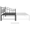 vidaXL Ausziehsofa Bettgestell Schwarz Metall 90x200 cm