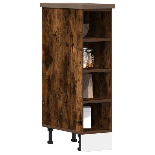 vidaXL Unterschrank Riga R&auml;uchereiche 20x44,5x81,5 cm Holzwerkstoff
