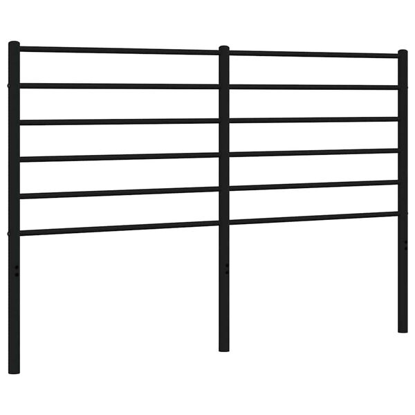 vidaXL Ersatz-Kopfteil Metall Schwarz 135 cm