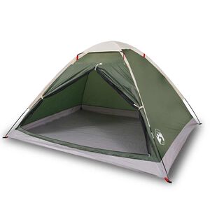 vidaXL Kuppel-Campingzelt 2 Personen Gr&uuml;n Wasserdicht