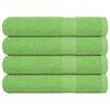 vidaXL Saunat&uuml;cher FROGN 4 Stk. Apfelgr&uuml;n 80x200 cm 360 g/m&sup2;