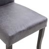 vidaXL Esszimmerst&uuml;hle 2 Stk. Grau Wildleder-Optik