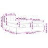 vidaXL Ottoman-Bett mit Matratzen & LEDs Schwarz 200x200 cm Samt