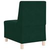 vidaXL Modulares Sofa ohne Armlehnen Dunkelgr&uuml;n 55 cm Samt