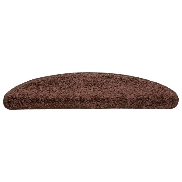 vidaXL Stufenmatten 30 Stk. 56x17x3 cm Braun Halbrund