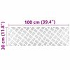 vidaXL Treppe Tritt Rechtwinklig 2 pcs Silber 100 x 30 cm Aluminium