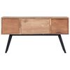 vidaXL Beistellschrank 110x30x75 cm Massivholz Teak