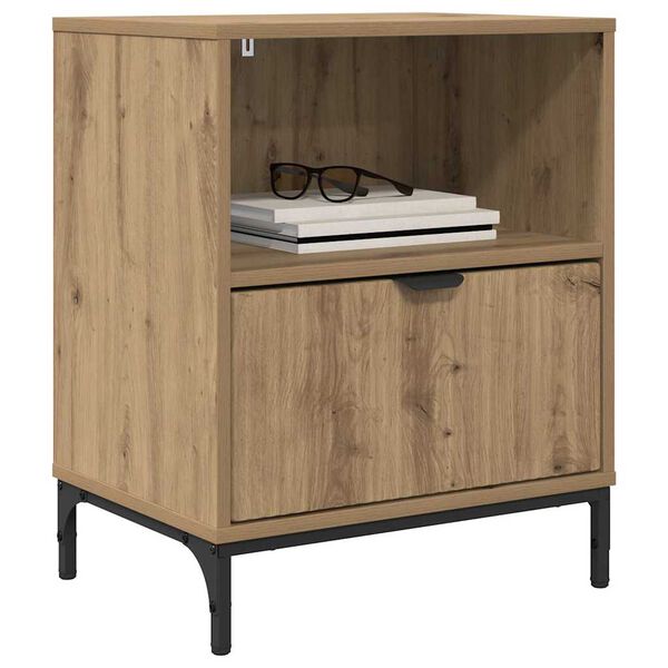 vidaXL Nachttisch 2 pcs Artisan-Eiche 49 x 36 x 61 cm Holzwerkstoff
