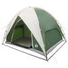 vidaXL Campingzelt mit Regenhaube wasserdicht Gr&uuml;n 245 x 245 x 149 cm