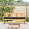 vidaXL Pallet Kissen Set 2 pcs Schwarz 200 x 40 x 8 cm Oxford Stoff