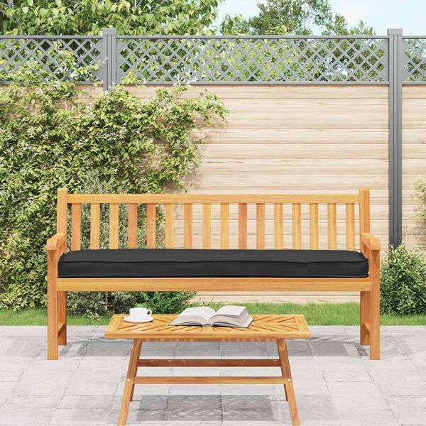 vidaXL Pallet Kissen Set 2 pcs Schwarz 200 x 40 x 8 cm Oxford Stoff