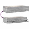 vidaXL Tagesbett mit Schubladen ohne Matratze Grau Sonoma 90x200 cm