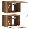 vidaXL TV-Wandregal-Set Wandmontiert 4 pcs Altholz Holzwerkstoff
