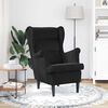 vidaXL Sessel Schwarz Samt