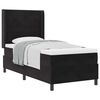 vidaXL Boxspringbett mit Matratze Schwarz 80 x 200 cm Samt
