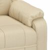 vidaXL Massagesessel mit Aufstehhilfe Creme Stoff