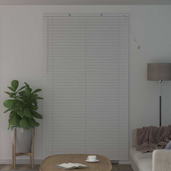 vidaXL Venetianer Jalousie Verstellbar Wei&szlig; 213 x 140 cm PVC