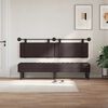 vidaXL H&auml;ngevorderseite Wandmontiert Dunkelbraun 170 x 55 x 5 cm Stoff