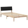 vidaXL Bettgestell Braun und Schwarz 100 x 200 cm Massivholz Kiefer