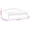 vidaXL Tagesbett mit Matratze Hellgrau 90x190 cm Stoff