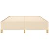 vidaXL Bettgestell ohne Matratze Creme 140x200 cm Stoff