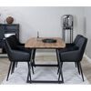 Venture Home Esszimmerst&uuml;hle 2 Stk. Comfort Lederoptik Schwarz