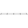 vidaXL T&uuml;rvordach Schwarz und Transparent 400x75 cm Polycarbonat