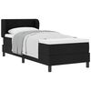 vidaXL Boxspringbett mit Matratze Schwarz 80 x 200 cm Stoff