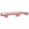 vidaXL Tagesbett Ausziehbar mit Schubladen Rosa 80x200 cm Samt