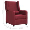 vidaXL Relaxsessel Weinrot Stoff