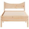vidaXL Massivholzbett ohne Matratze 75x190 cm Kiefernholz