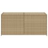 vidaXL Gartentruhe Beige 283L Poly Rattan