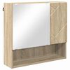 vidaXL Badezimmerm&ouml;bel-Set 5 pcs Sonoma-Eiche Holzwerkstoff & Metall