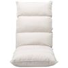 vidaXL Bodenstuhl Faltbar Creme Stoff