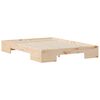 vidaXL Bodenbettgestell Braun 120 x 200 cm Massivholz Kiefer