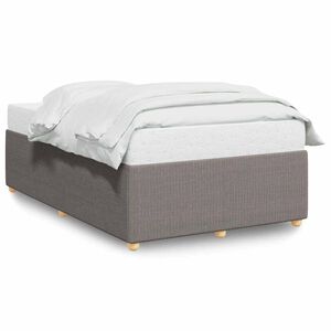 vidaXL Bettgestell ohne Matratze Taupe 120x200 cm Stoff